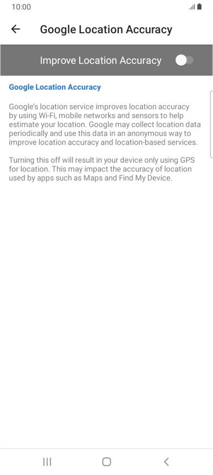 If you press the indicator next to 