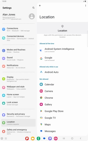 Press the required app.