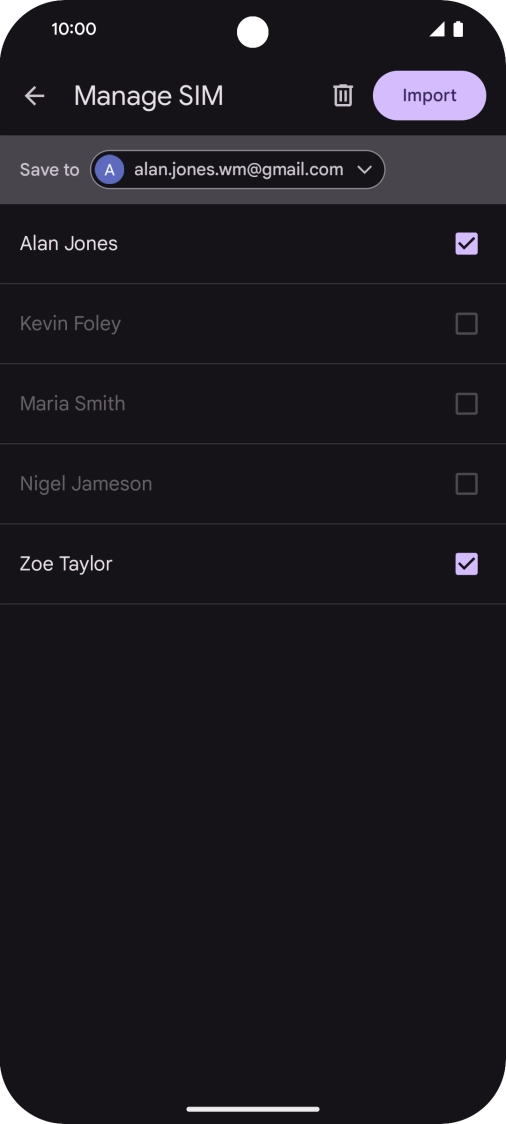 Press the drop down list next to 