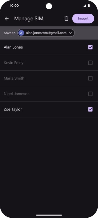 Press the drop down list next to 