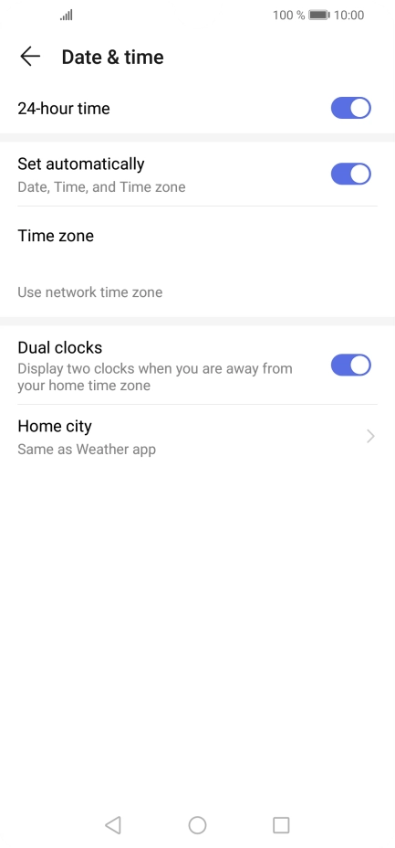 Press the Home key to return to the home screen.