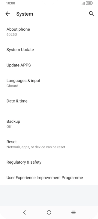 Press Reset.