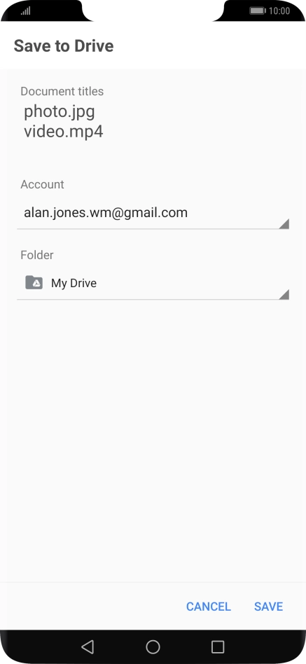 Press the field below 