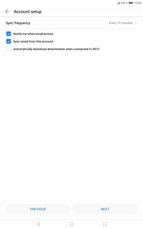 Press Sync frequency.