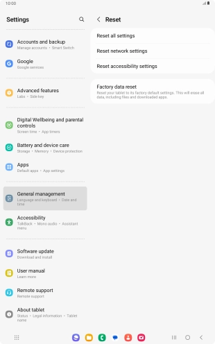 Press Reset network settings.