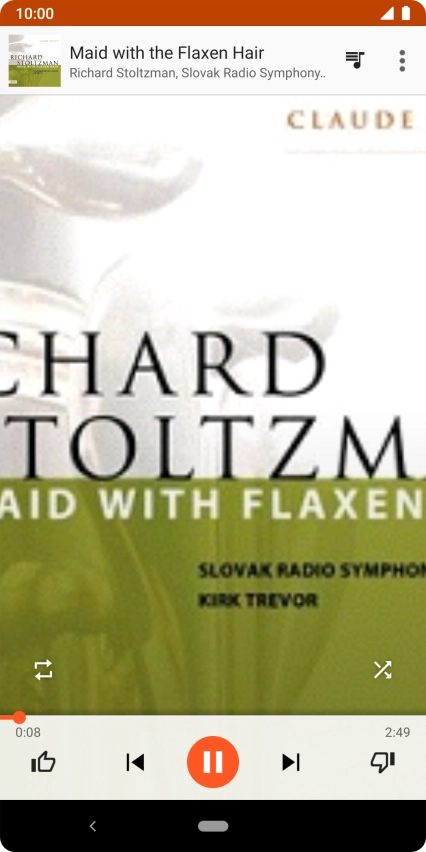 Press arrow right to go to the next audio file.