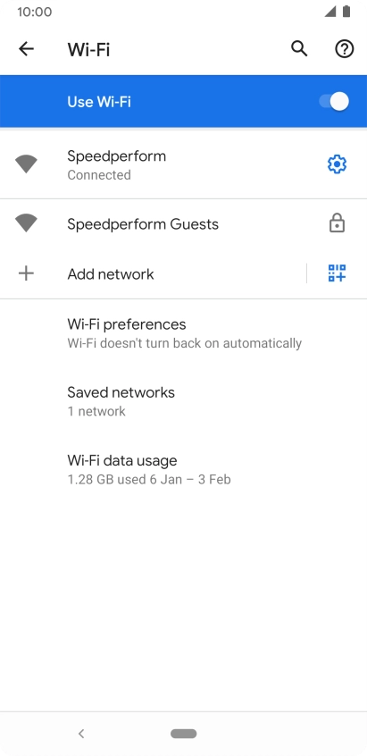 Press the Home key to return to the home screen.