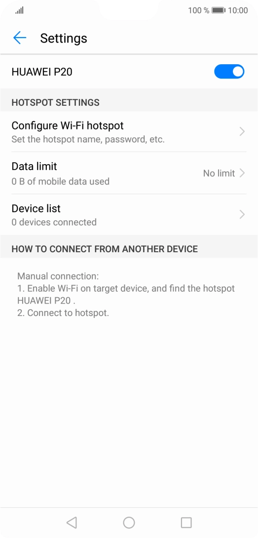 Press the Home key to return to the home screen.