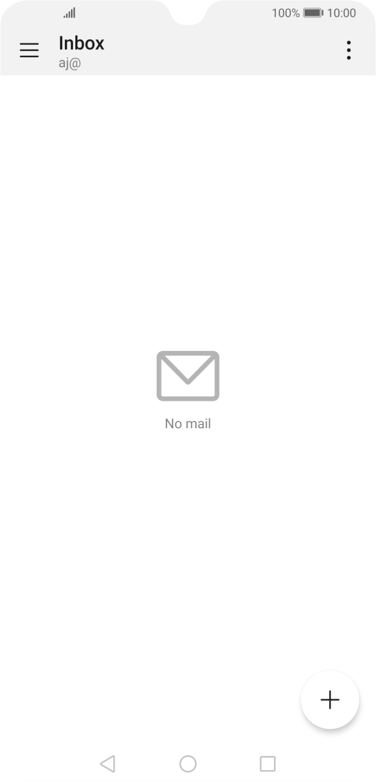 Slide your finger right starting from the left side of the screen.