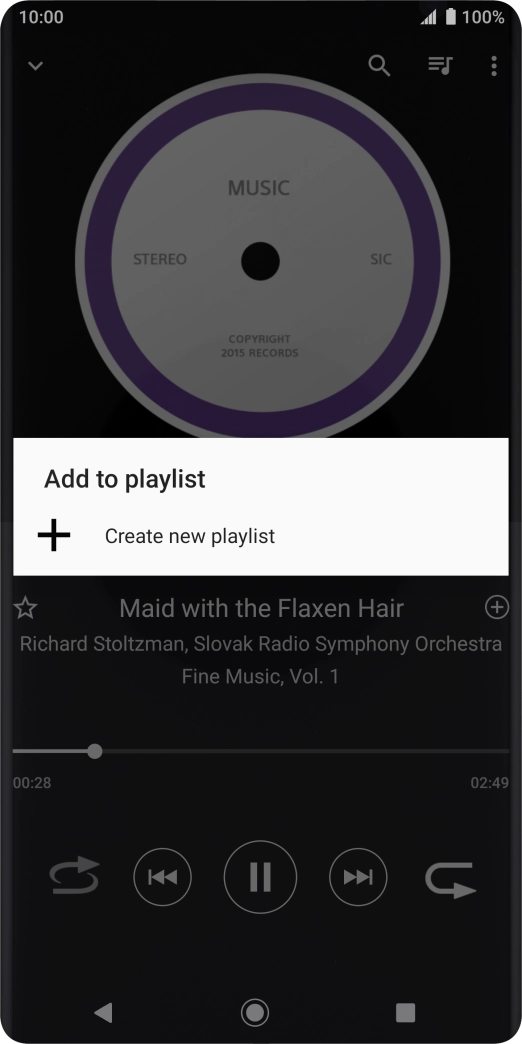 Press Create new playlist.