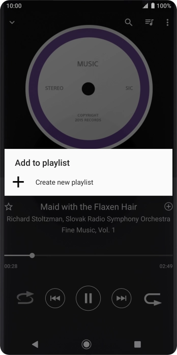 Press Create new playlist.