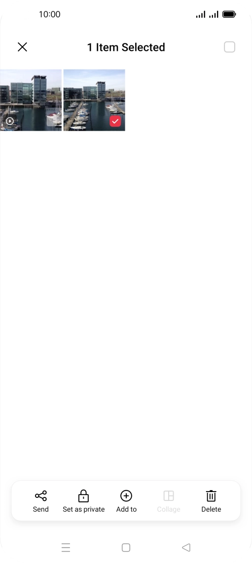 Press the select all icon.