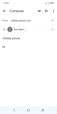Press the attachment icon.
