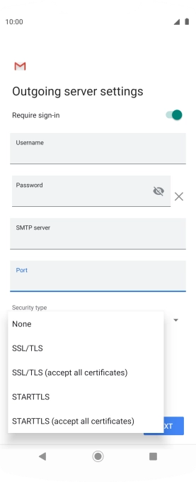 Press None to turn off the function.
