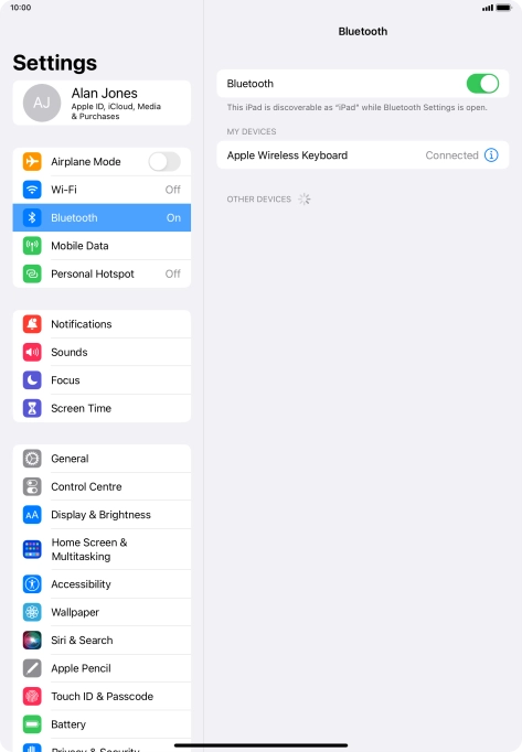 Slide your finger upwards starting from the bottom of the screen to return to the home screen.