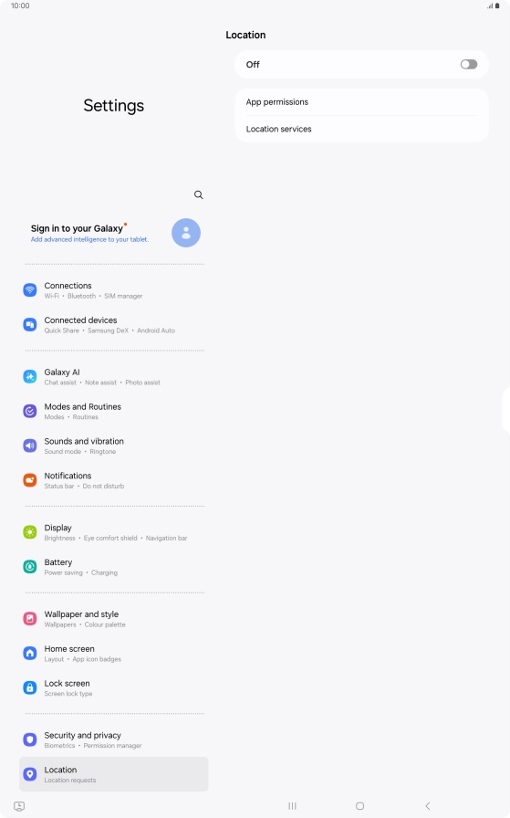 Press the indicator to turn the function on or off.