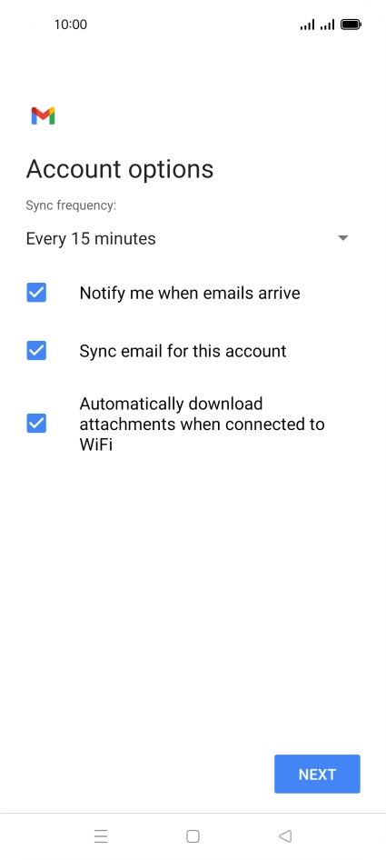 Press the drop down list below 
