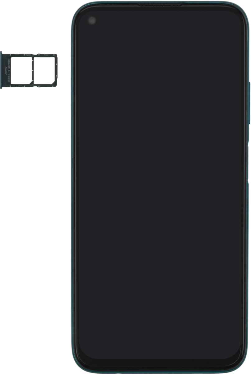 Turn your SIM so the angled corner of the SIM matches the angled corner of the SIM holder and place your SIM in the SIM holder.