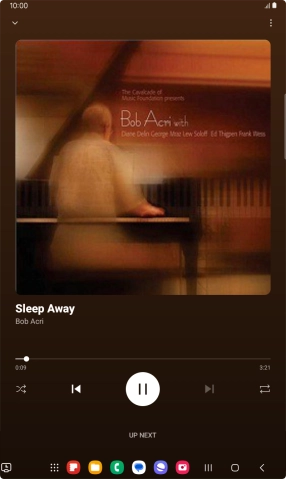 Press arrow right to go to the next audio file.