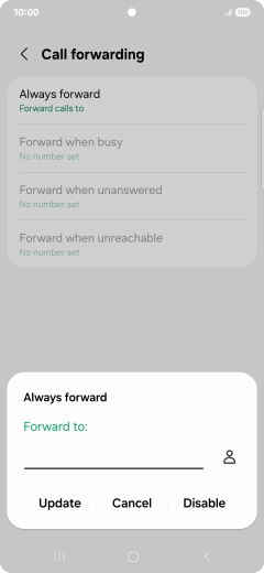 Press Disable.