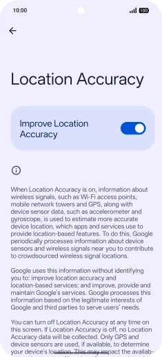 If you press the indicator next to 