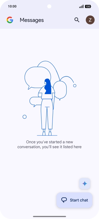 Press the profile icon.