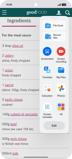 Press Screen translate.