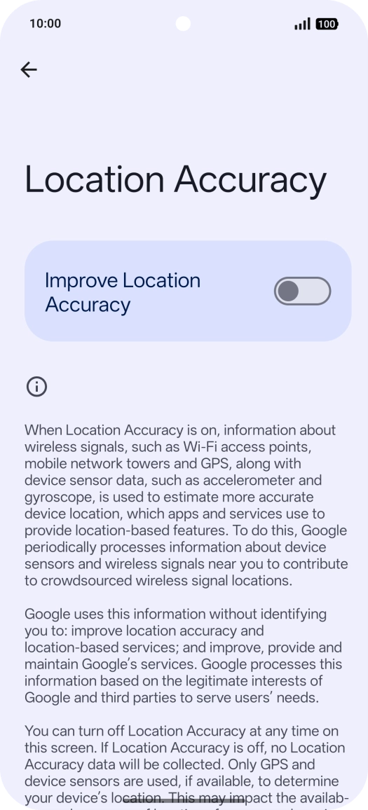 If you press the indicator next to 