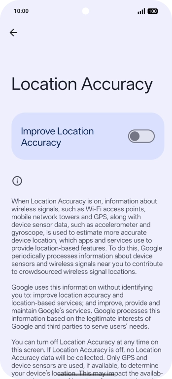 If you press the indicator next to 