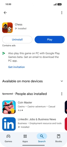 Slide your finger upwards starting from the bottom of the screen to return to the home screen.