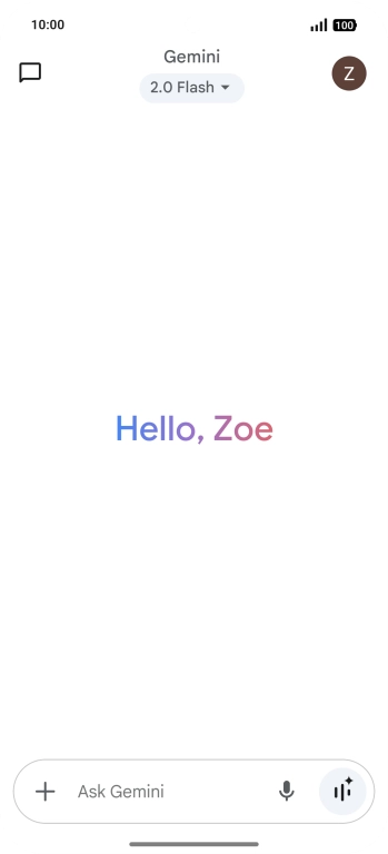 Press the profile icon.