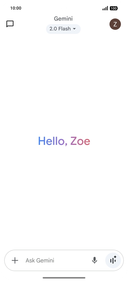 Press the profile icon.