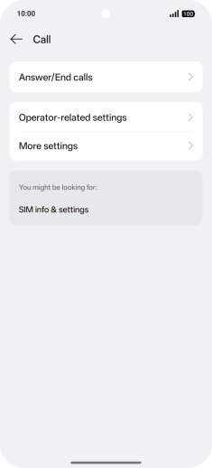 Press Operator-related settings.