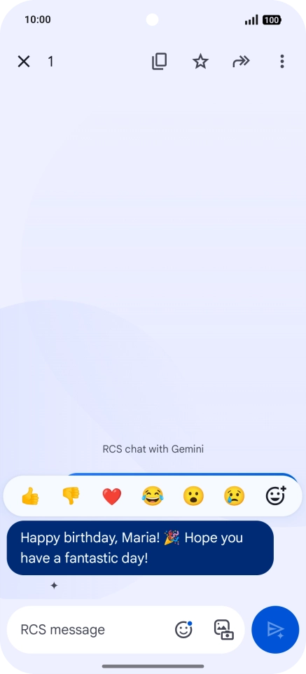 Press and hold the text suggestion from Gemini. Follow the instructions on the screen to use the text suggestion.