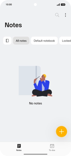 Slide your finger left starting from the top right side of the screen.