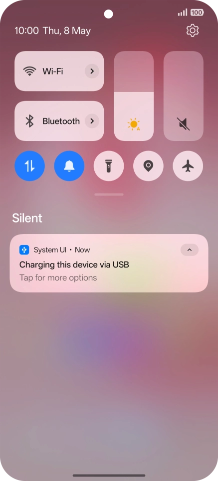 Press Tap for more options.