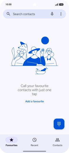 Press the menu icon.