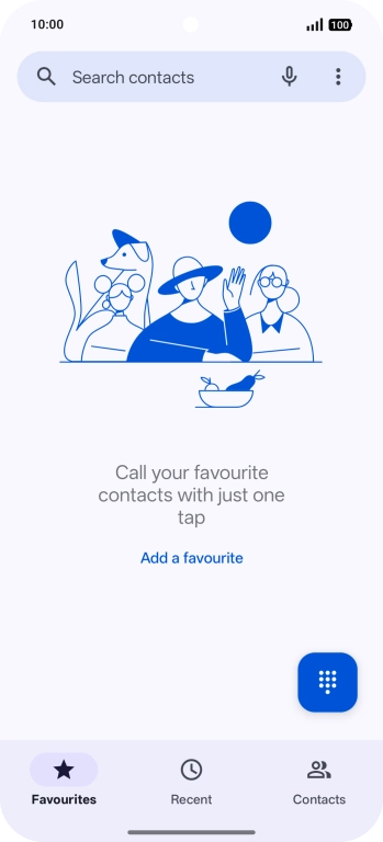 Press the menu icon.