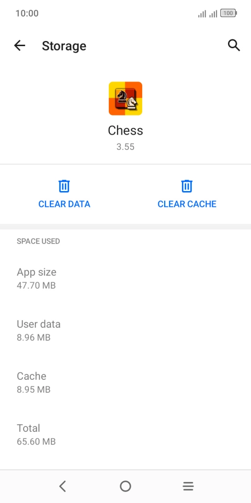 Press CLEAR CACHE.