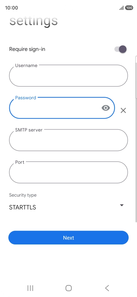 Press the field below 