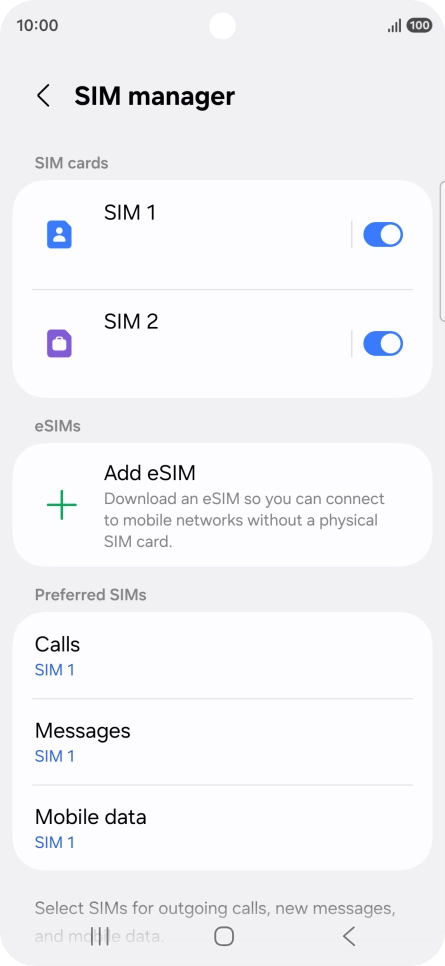 Press the required price plan.