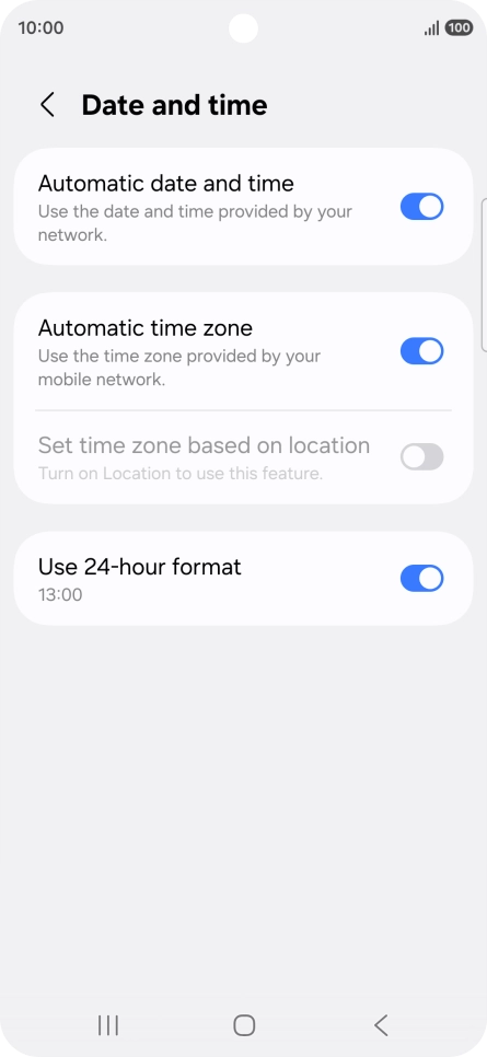 Press the Home key to return to the home screen.