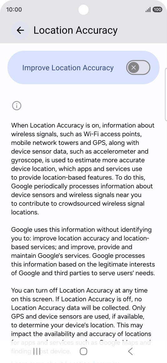 If you press the indicator next to 