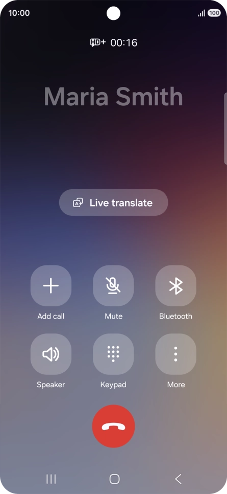 Press Live translate.