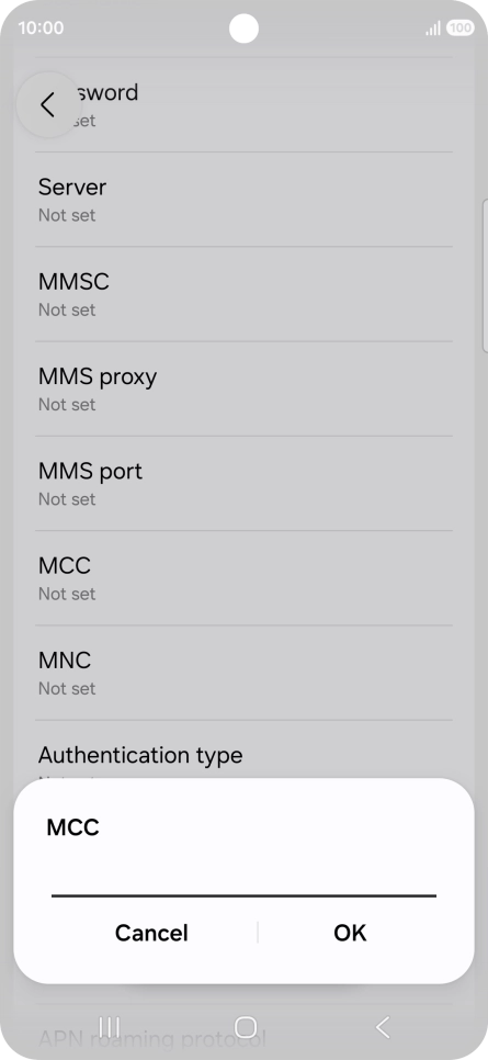 Key in 234 and press OK.