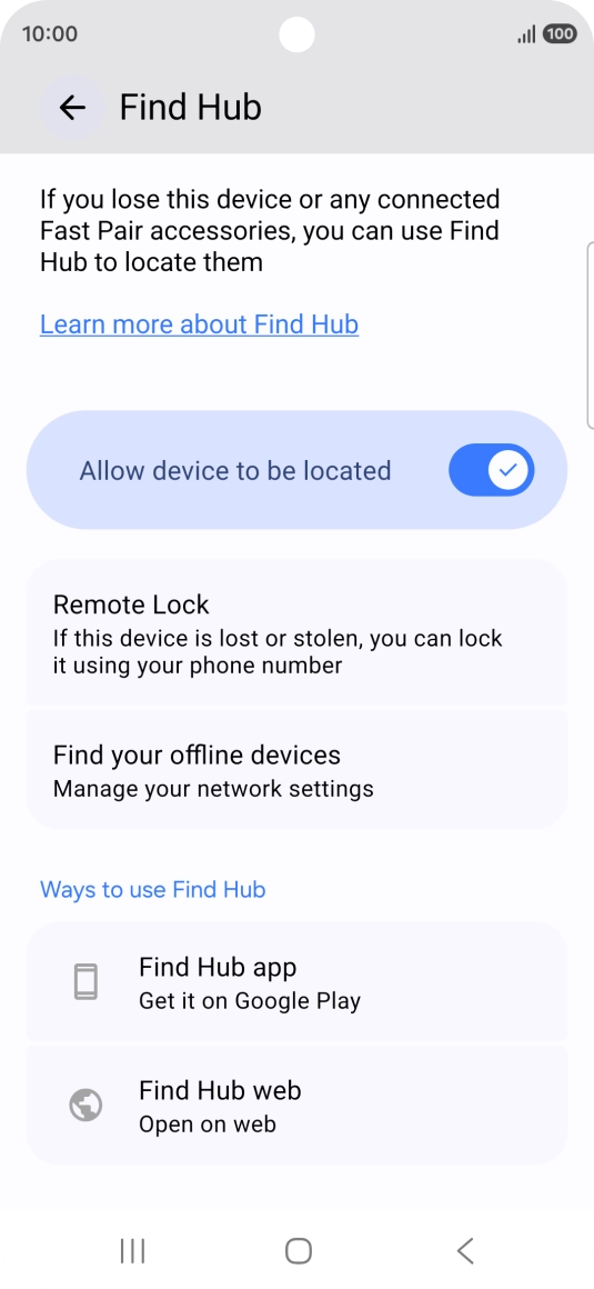 Press the Home key to return to the home screen.