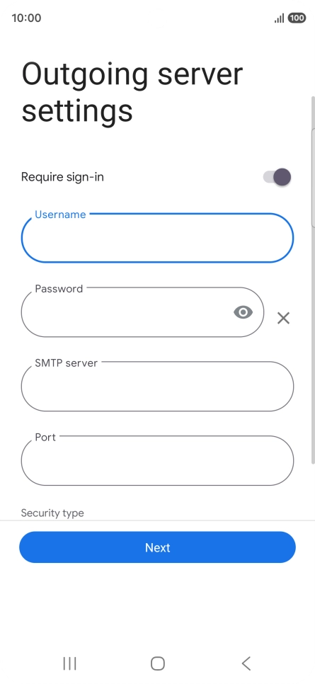 Press the field below 