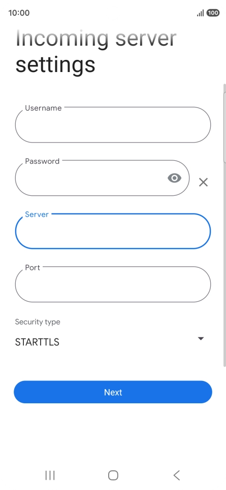 Press the field below 
