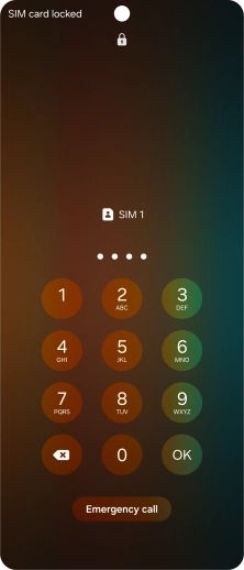If you're asked to key in your PIN, do so and press OK. The default PIN is 1111.