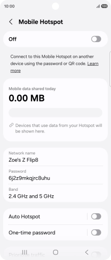 Press Network name.